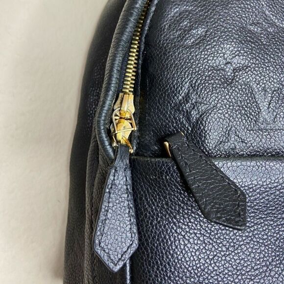 Louis Vuitton Sorbonne Backpack Monogram Empreinte Leather Black made in Spain - Picture 5 of 9